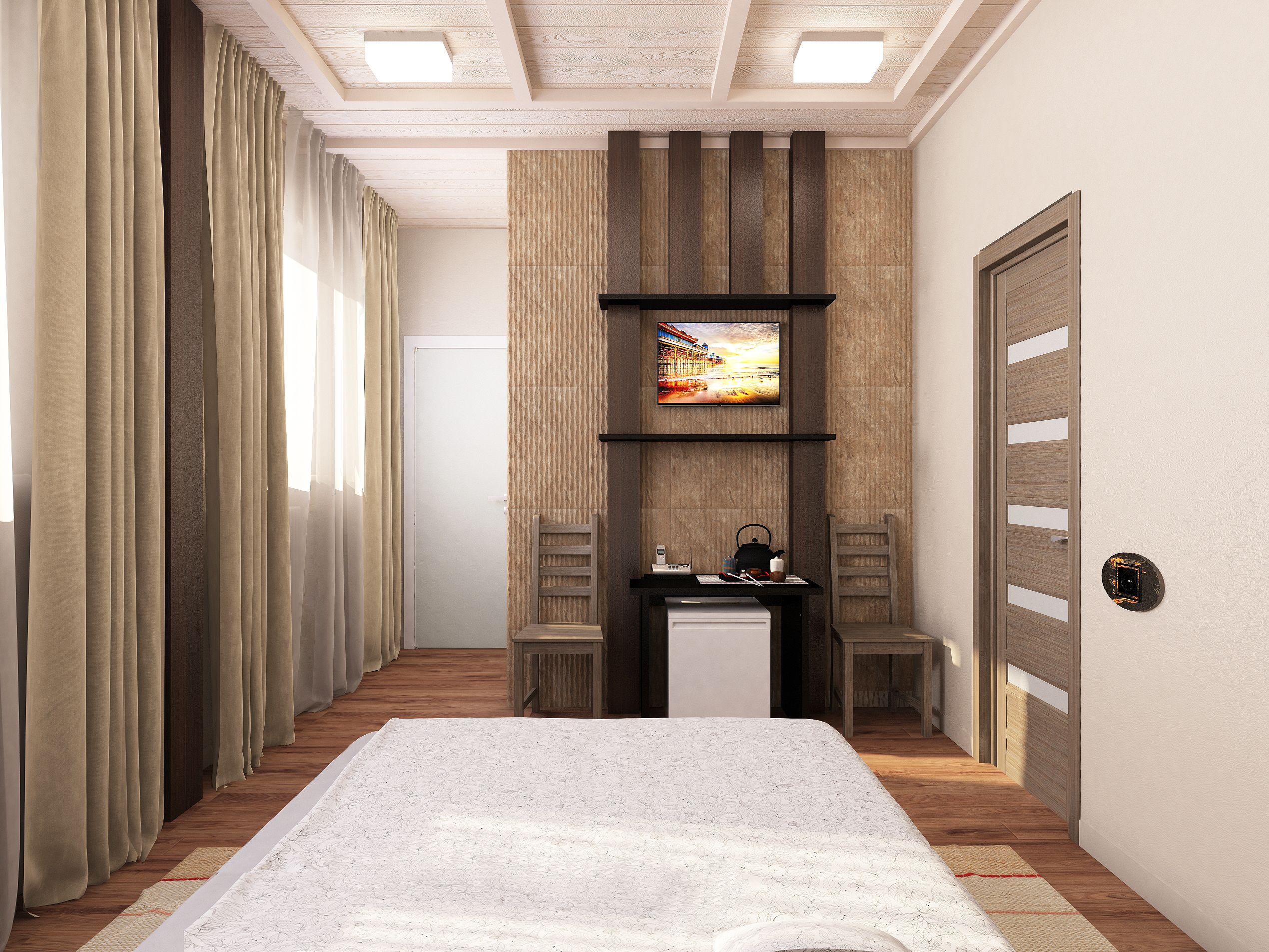 Classic Double Room, 1 Double Bed, Sauna | 1 bedroom, minibar, in-room safe, iron/ironing board