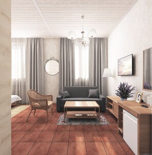 Family Suite, 1 Double Bed with Sofa bed, Sauna | 1 bedroom, minibar, in-room safe, iron/ironing board