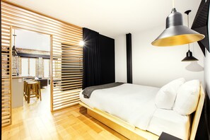 Loft, 1 Bedroom (SP 307) | Iron/ironing board, travel crib, free WiFi, bed sheets - Les Lofts St-Pierre - By Les Lofts Vieux-Quebec (Québec City)