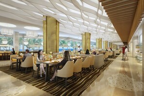 Frokost, lunsj og middag serveres