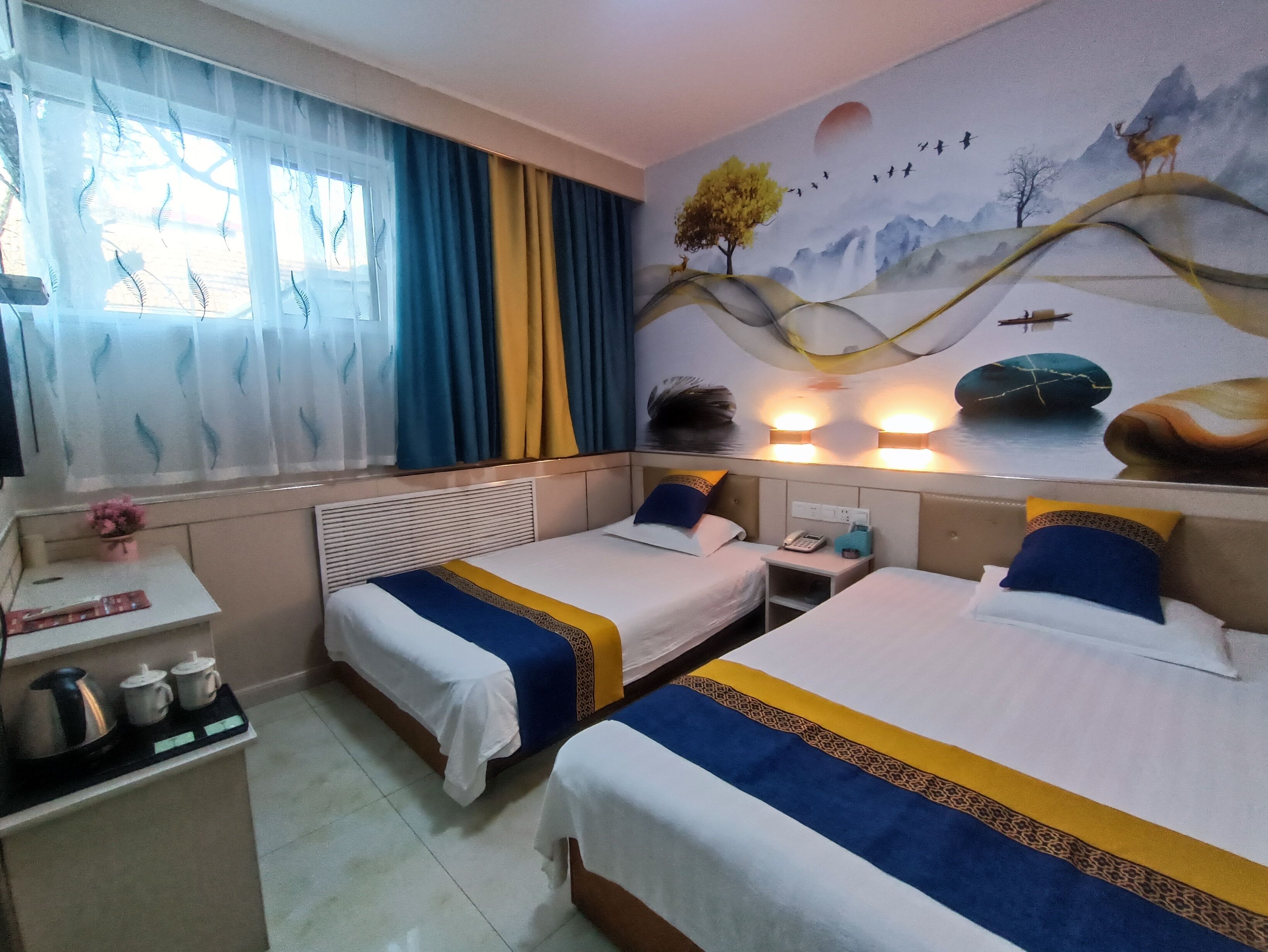 Digital Twin Room | Premium bedding, down comforters, memory foam beds