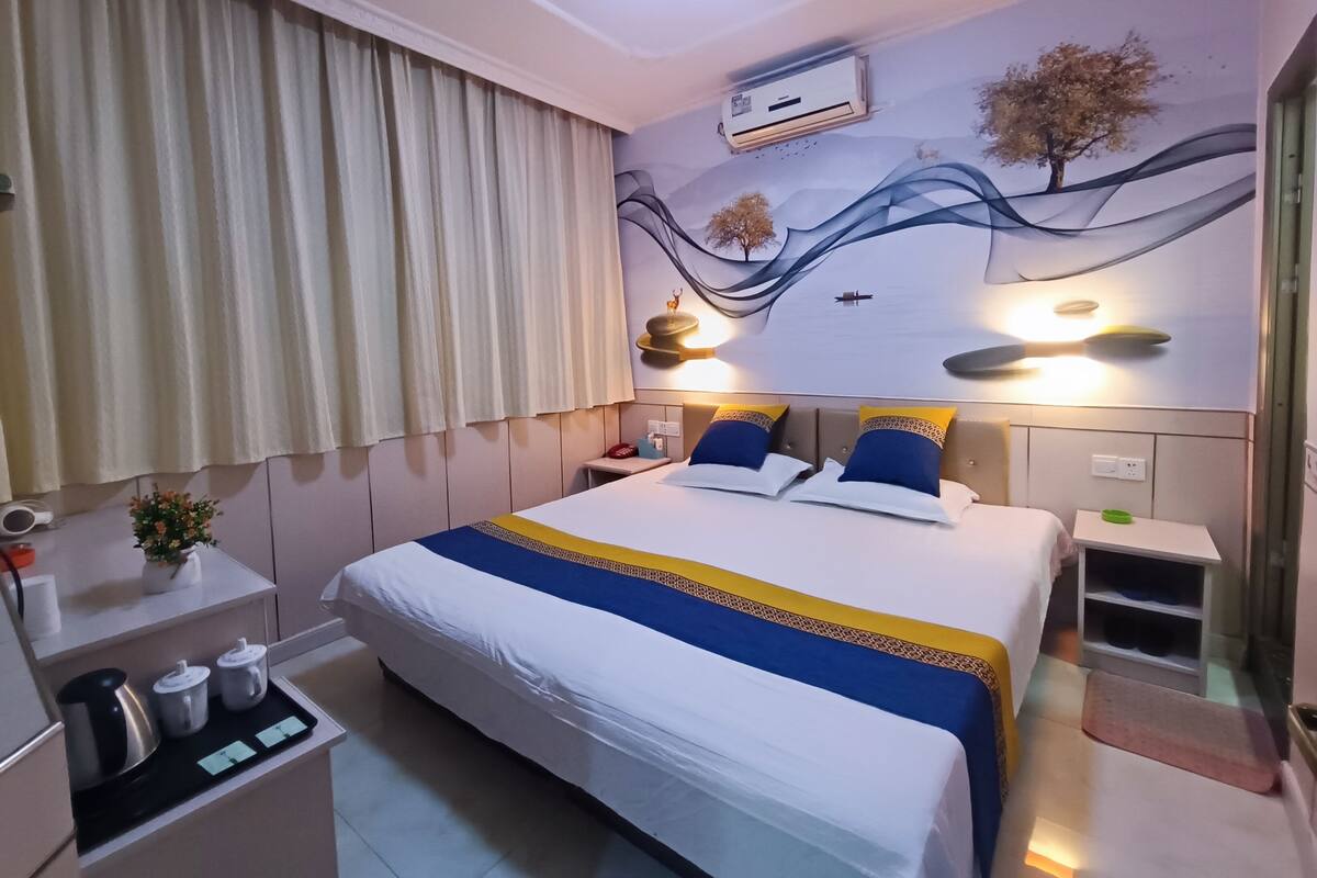 Quarto casal conforto | Roupas de cama premium, edredons de pluma