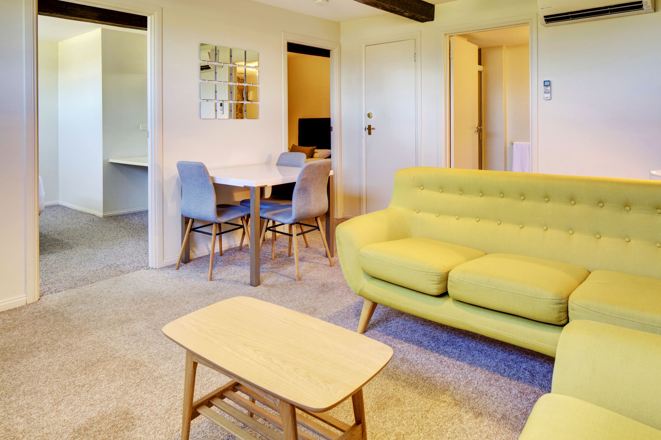 Two bedroom Unit | Living area | Flat-screen TV