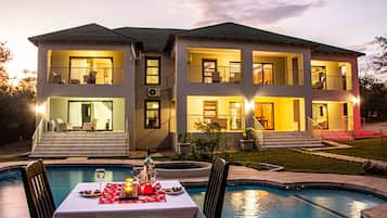 Front of property - evening/night