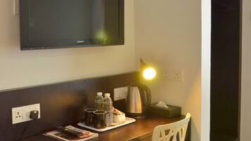 Desk, iron/ironing board, free WiFi, bed sheets