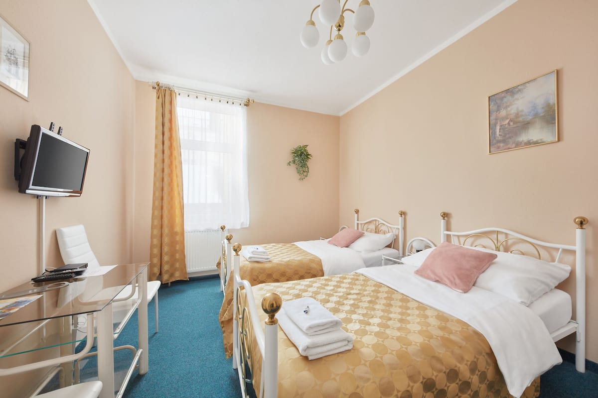 Desk, soundproofing, iron/ironing board, cots/infant beds