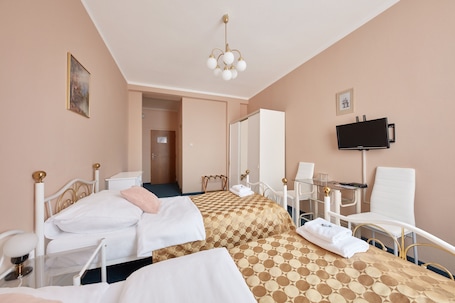 Desk, soundproofing, iron/ironing board, cots/infant beds