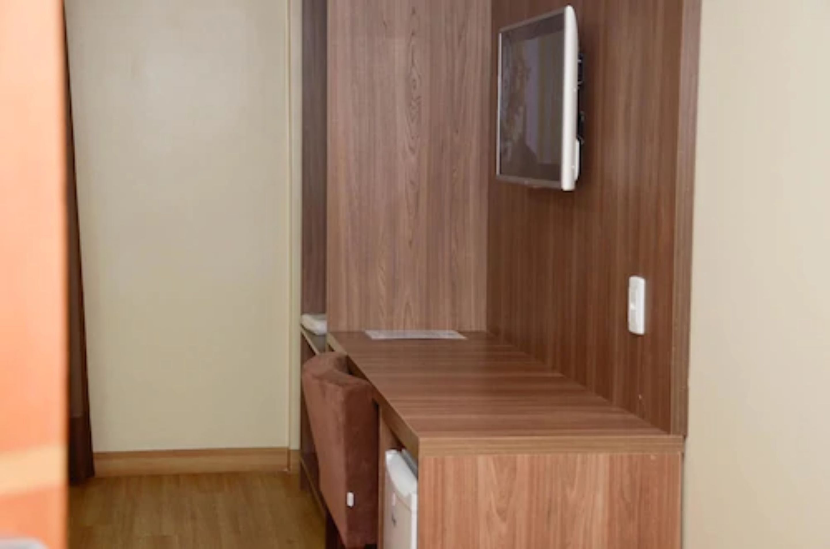 minibar, desk, blackout curtains, iron/ironing board