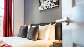 Apartament estàndard, 2 dormitoris | 2 dormitoris, roba de llit d'alta qualitat i caixa forta a l'habitació