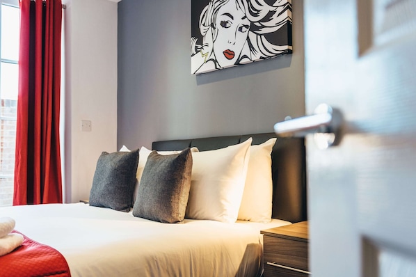 Literie de qualité supérieure, coffres-forts dans les chambres