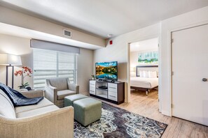 Two Bedroom Suite with Full Kitchen | Living area | Flat-screen TV -  Parks Residential Denver (Centennial)