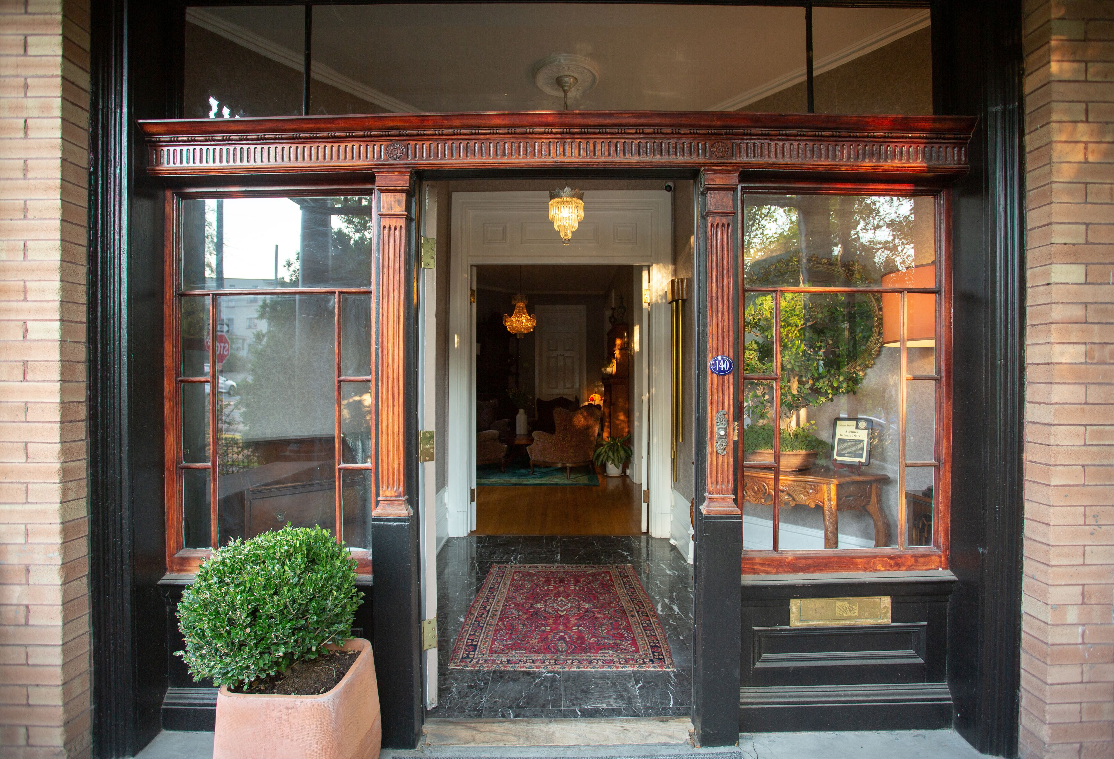 Entrée de l’hébergement