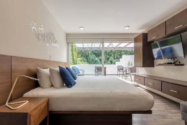 复式房, 露台 | 高档床上用品、熨斗/熨板、免费 WiFi、床单