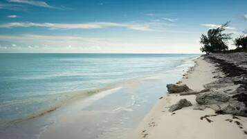 Sulla spiaggia, sabbia bianca