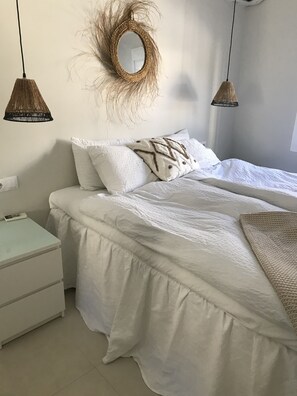 3 soverom, strykejern/-brett, reiseseng for barn og wi-fi (inkludert)