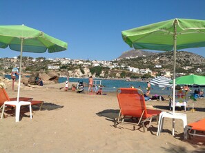 Liggestole, badehåndklæder