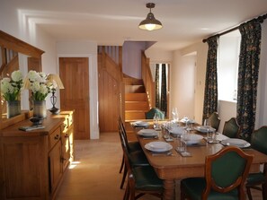 Dining - Luxury Cottage with spectacular rural views, private garden, sunroom and terrace (Wirksworth)