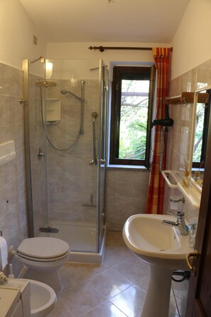 Dutxa, assecador de cabells, bidet i tovalloles 
