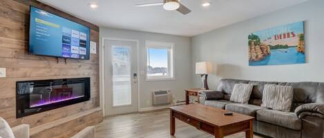 TV connectée, cheminée