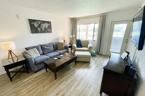 Smart TV, DVD player, books