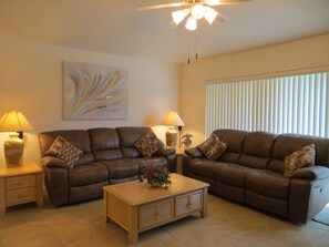 TV, ping pong, books