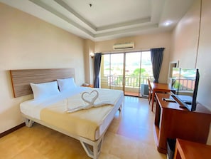 Kahden hengen standard-huone | Työpöytä, lisävuoteet, ilmainen Wi-Fi