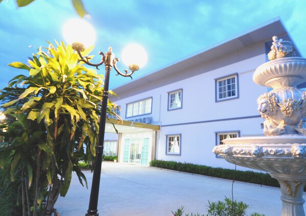Front of property – evening/night