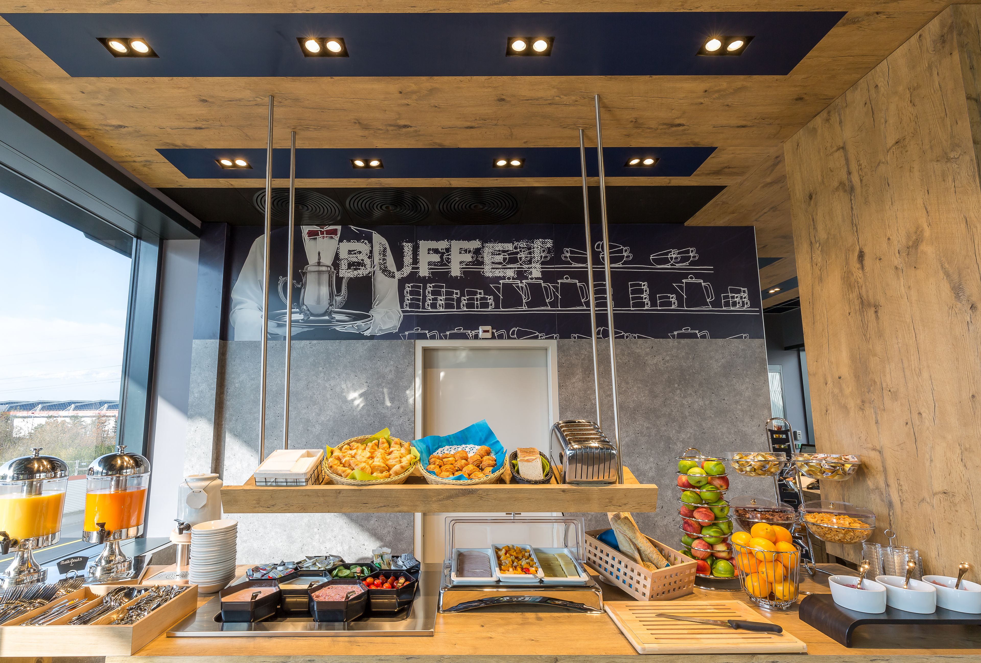 daily buffet breakfast (chf 13 per person)