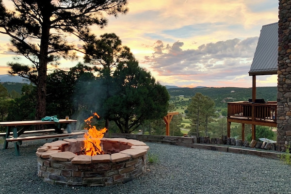 Fire pit, be aware of fire restrictions