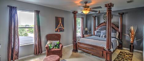 4 habitaciones, tabla de planchar con plancha, wifi y ropa de cama