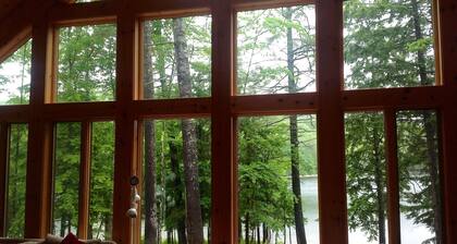 Secluded waterfront cabin in Porter Maine