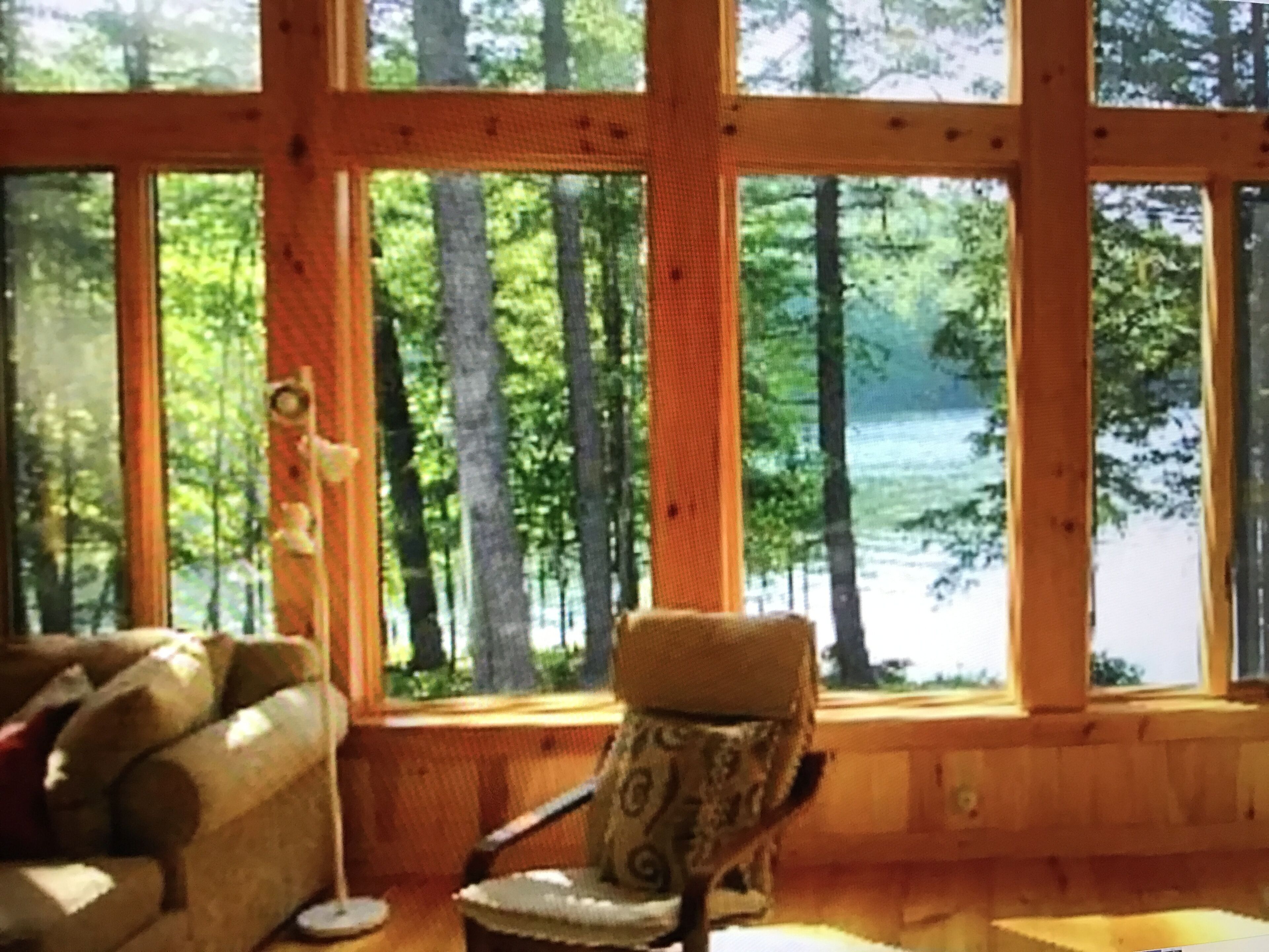 Secluded waterfront cabin in Porter Maine