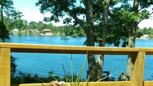 Property grounds -   AMAZING SUNSETS!  Big Bass Lake Cottage!  Swim,boat,fish! (Irons)