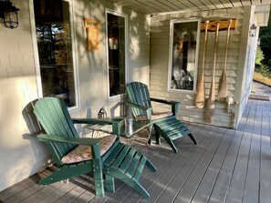 Terrace/patio - Tall Pines Retreat, Somesville|Mt. Desert. 15 min to Bar Harbor, 5 to Acadia (Mt Desert)