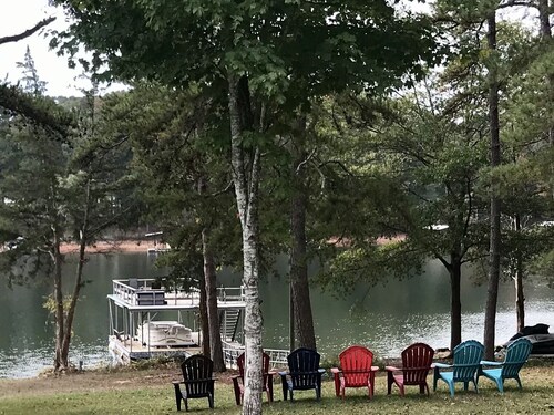  Almost Level Lot,  Dock with Sun Deck, Pontoon rental, (25 min. from Clemson)