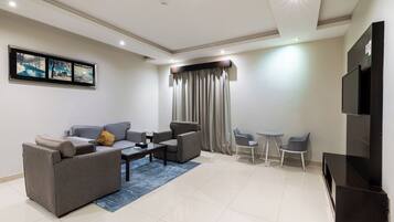Apartment, 1 Bedroom, Kitchen | Living room | LCD TV