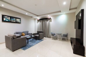 Apartment, 1 Bedroom, Kitchen | Living room - Taleen AlMasif Serviced Apartments (Riyadh)