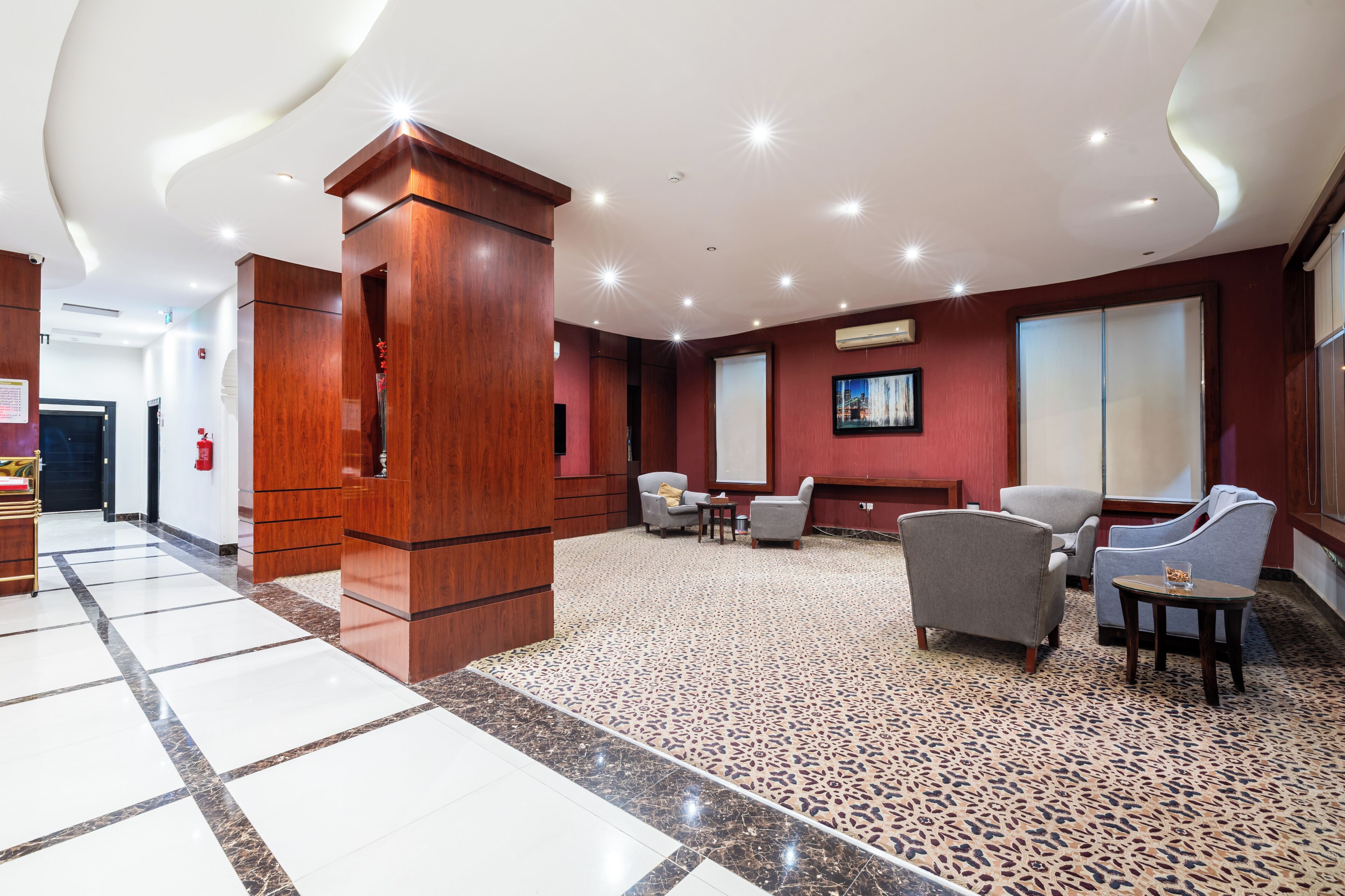 Lobby sitting area