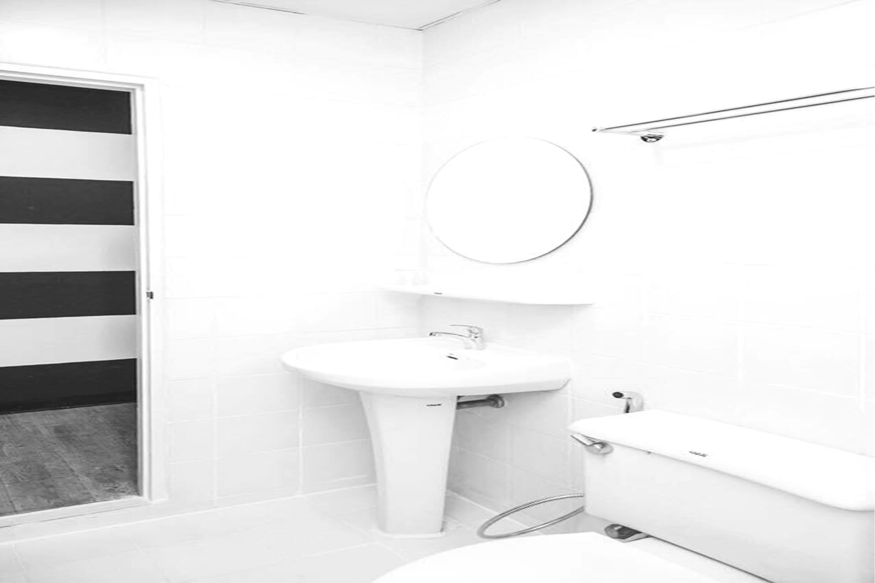 superior room | bathroom | shower, hair dryer, towels