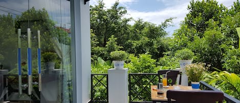Vue depuis l’hébergement