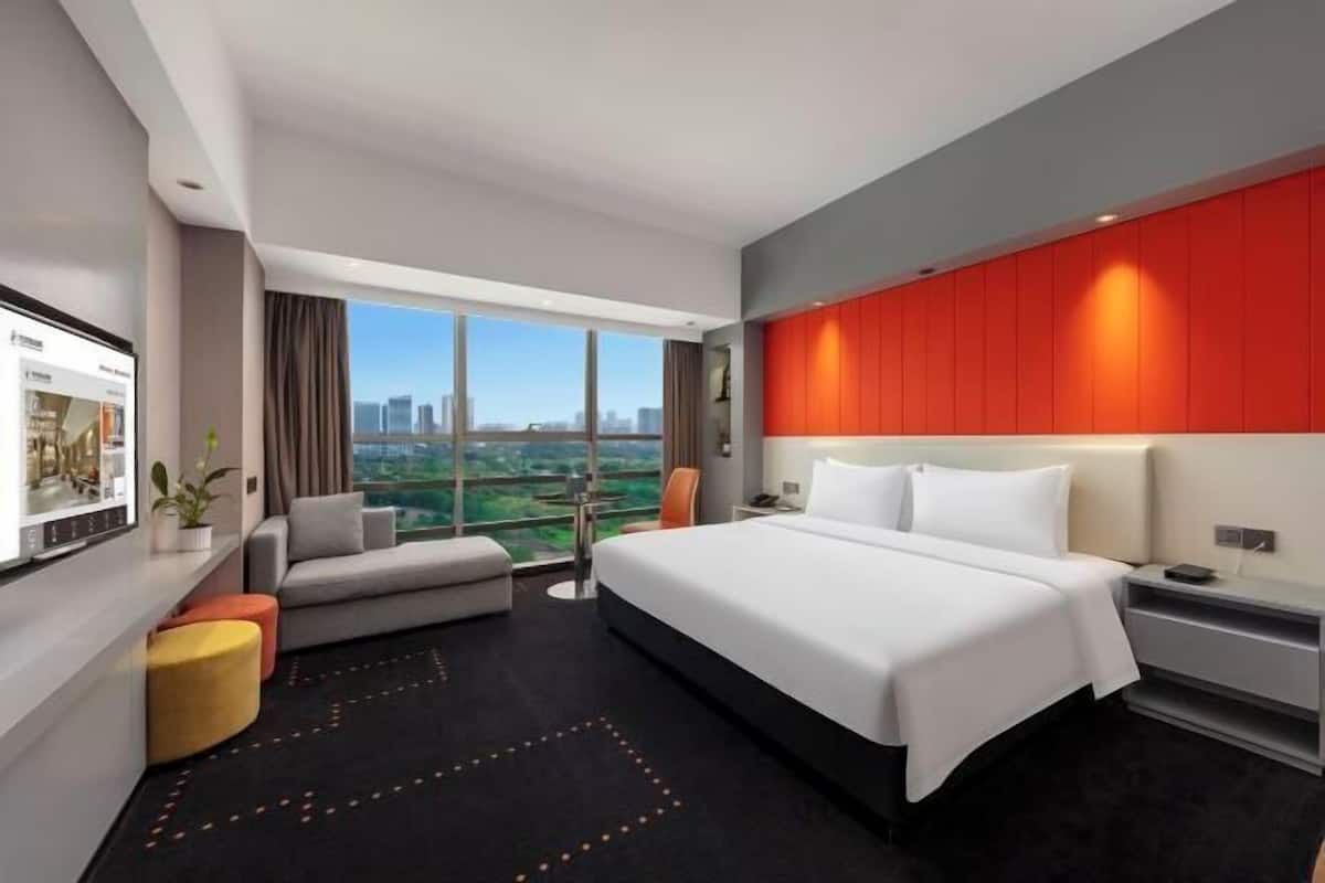 Minibar, in-room safe, desk, blackout curtains