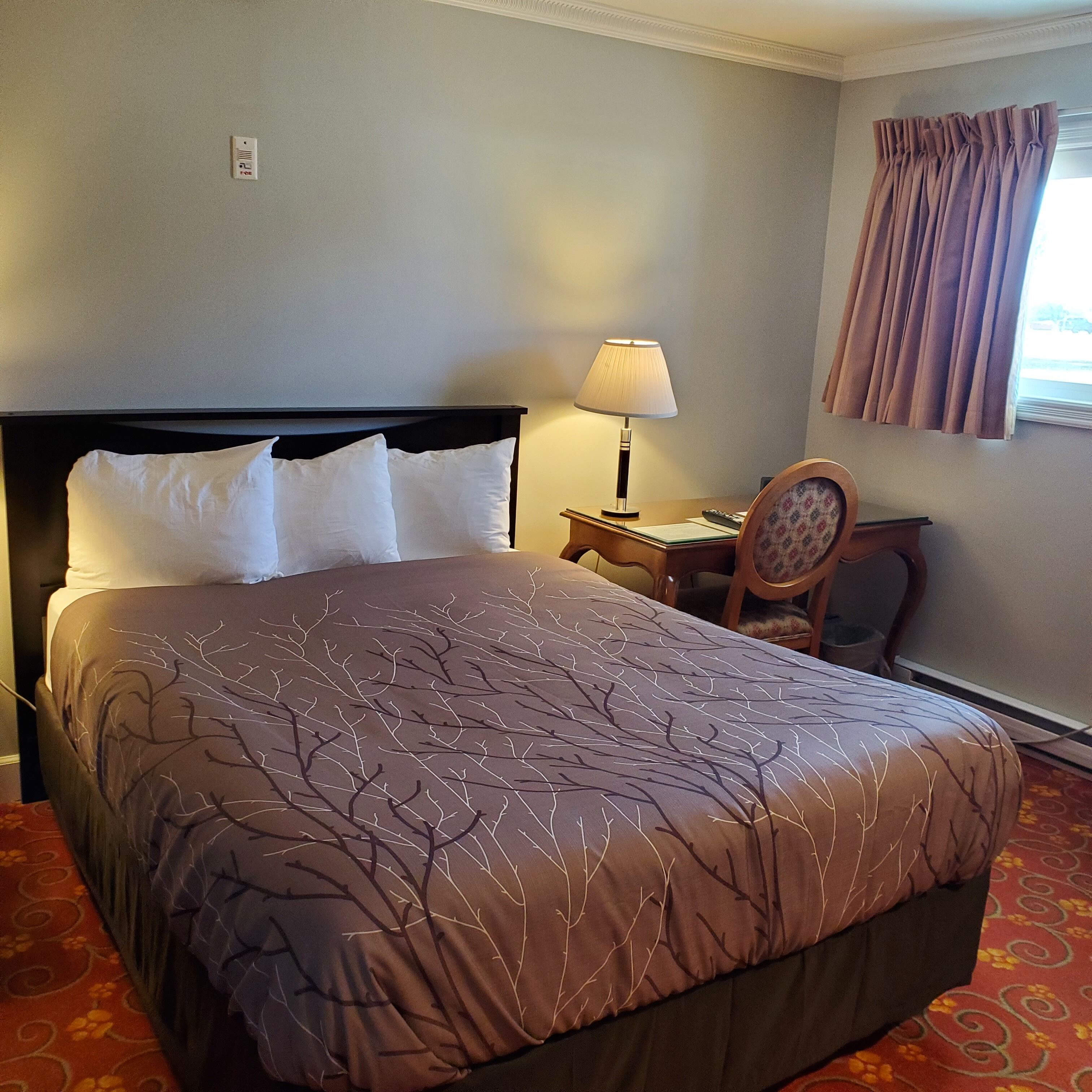 room, 1 queen bed, jetted tub | 1 bedroom, blackout curtains, iron/ironing board, free wifi