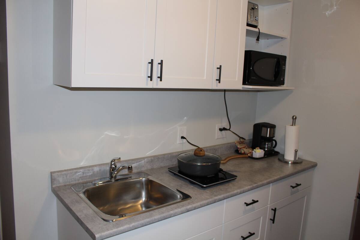 room, kitchenette | private kitchen | fridge, microwave, coffee/tea maker