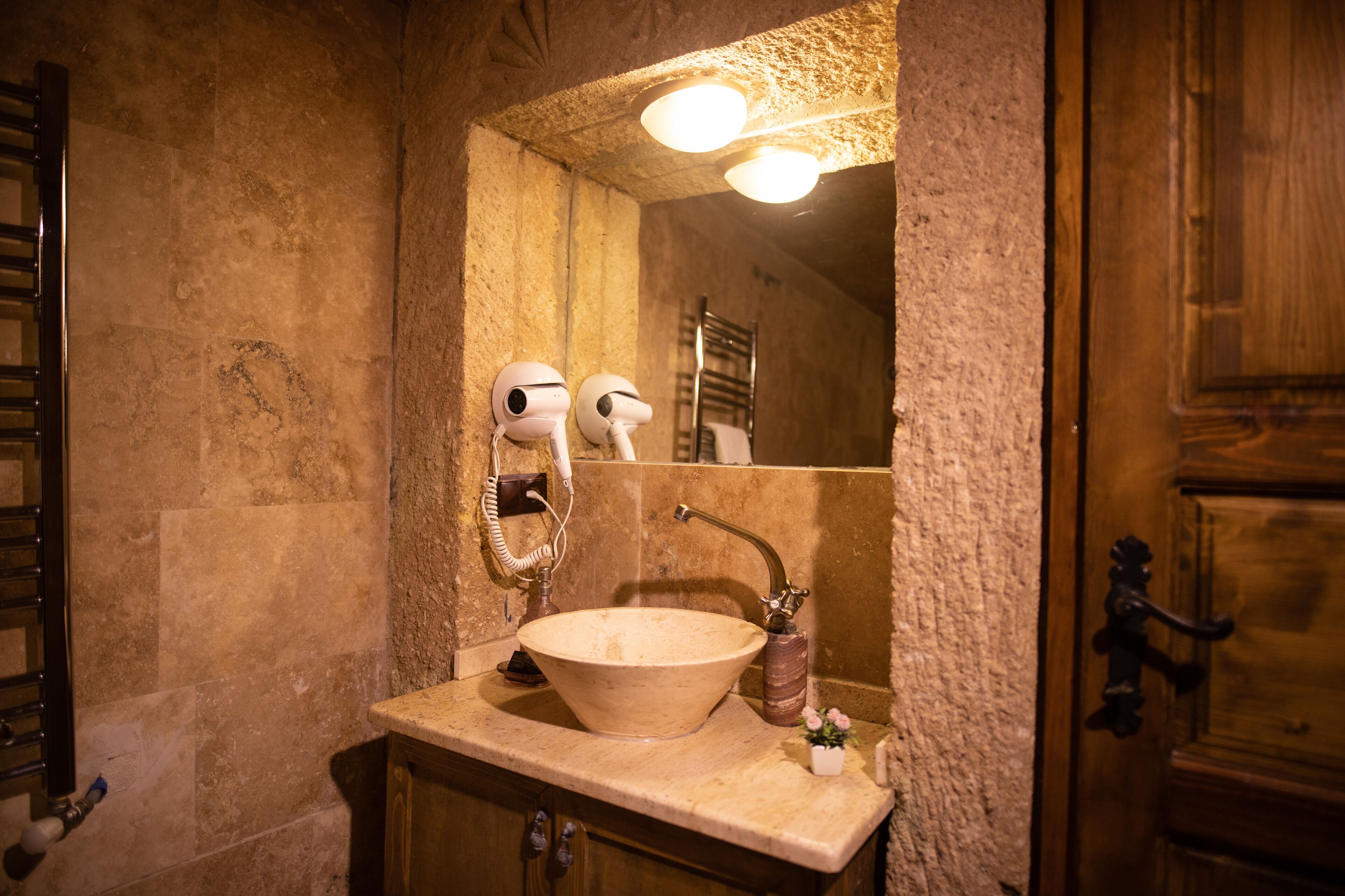 free toiletries, hair dryer, dressing gowns, slippers