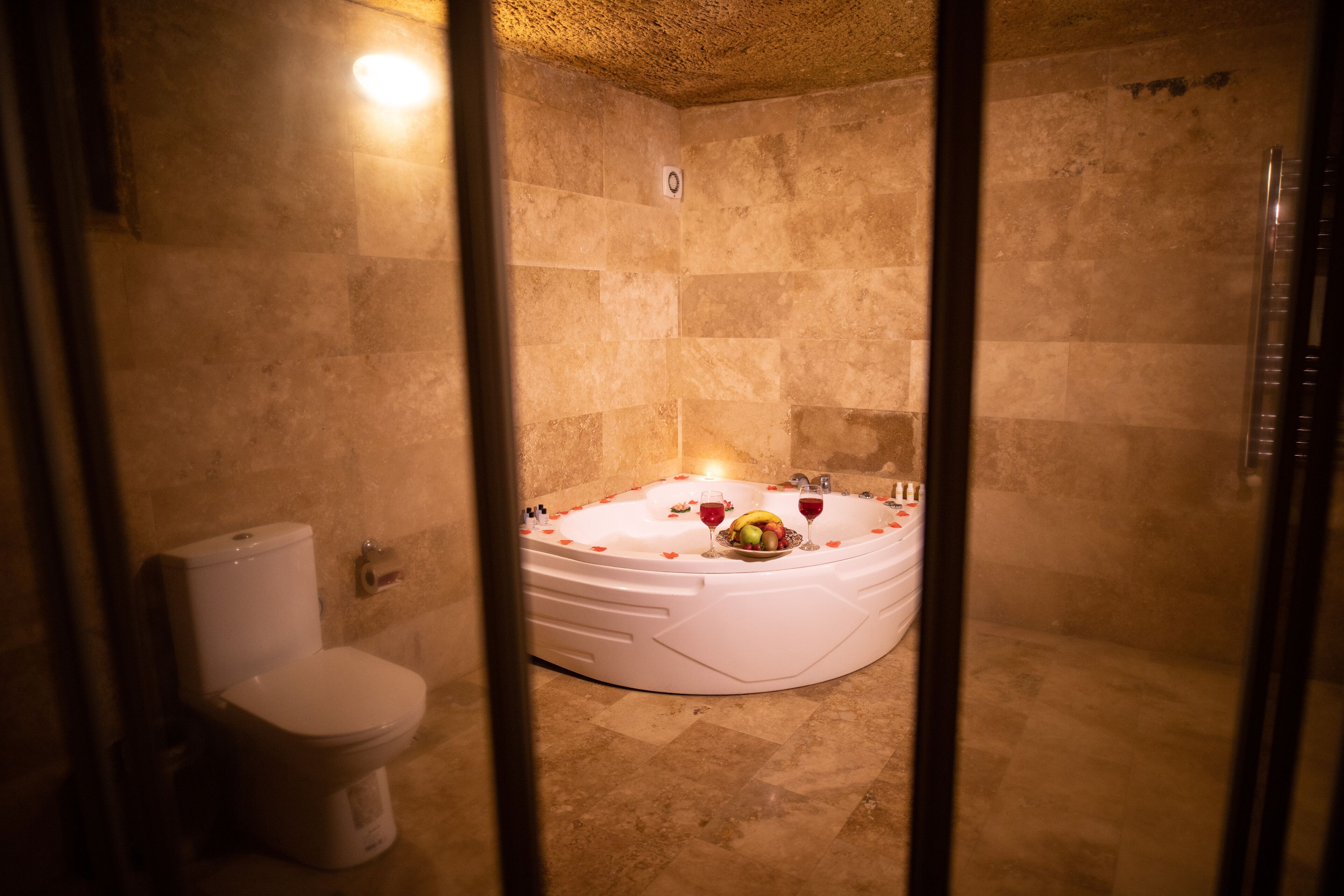 free toiletries, hair dryer, dressing gowns, slippers