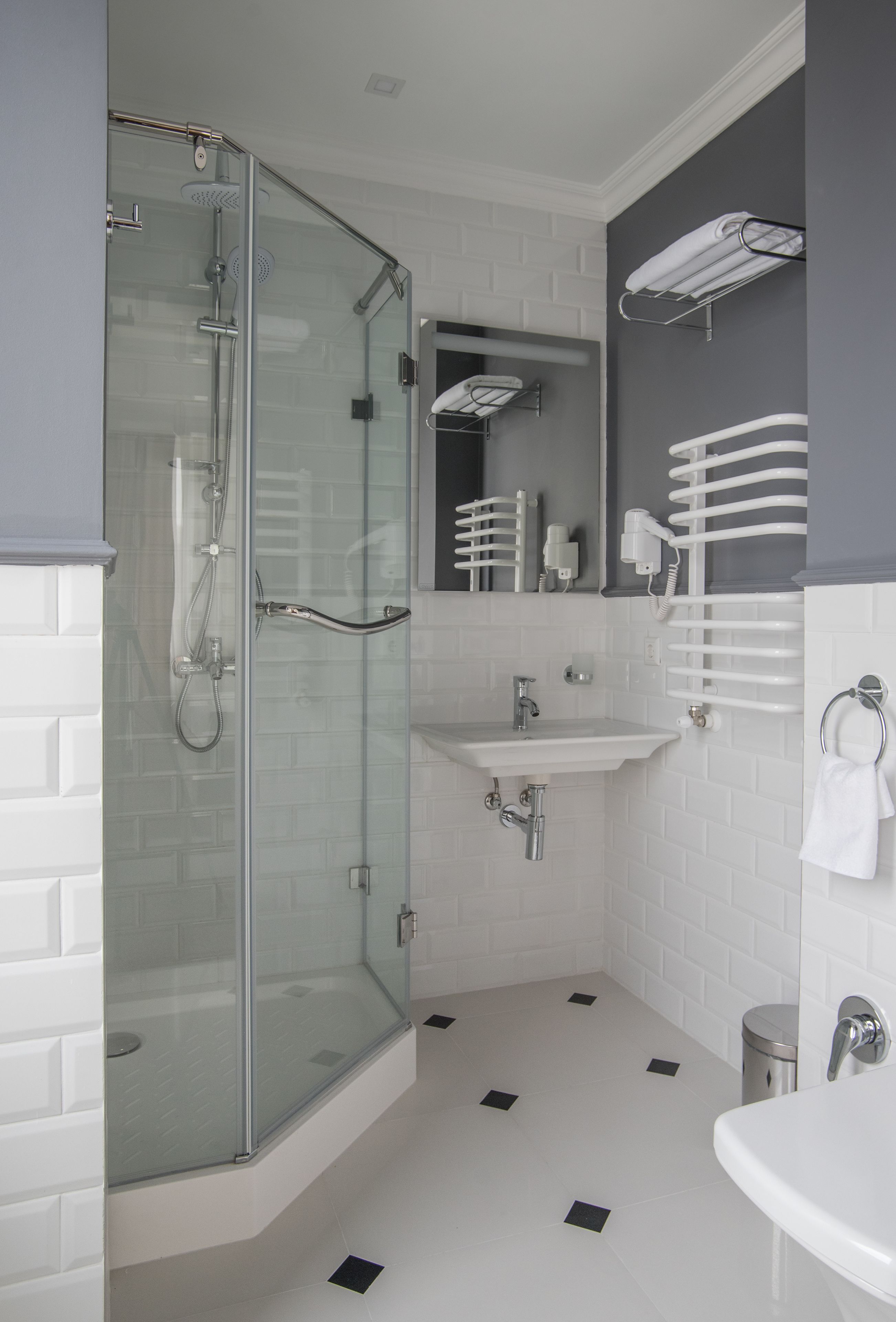 single room | bathroom | shower, free toiletries, hair dryer, bathrobes