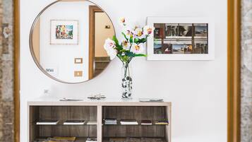 Superior Apartment, 1 Bedroom, Terrace, City View (Martina) | Living area | 40-inch flat-screen TV with digital channels, TV