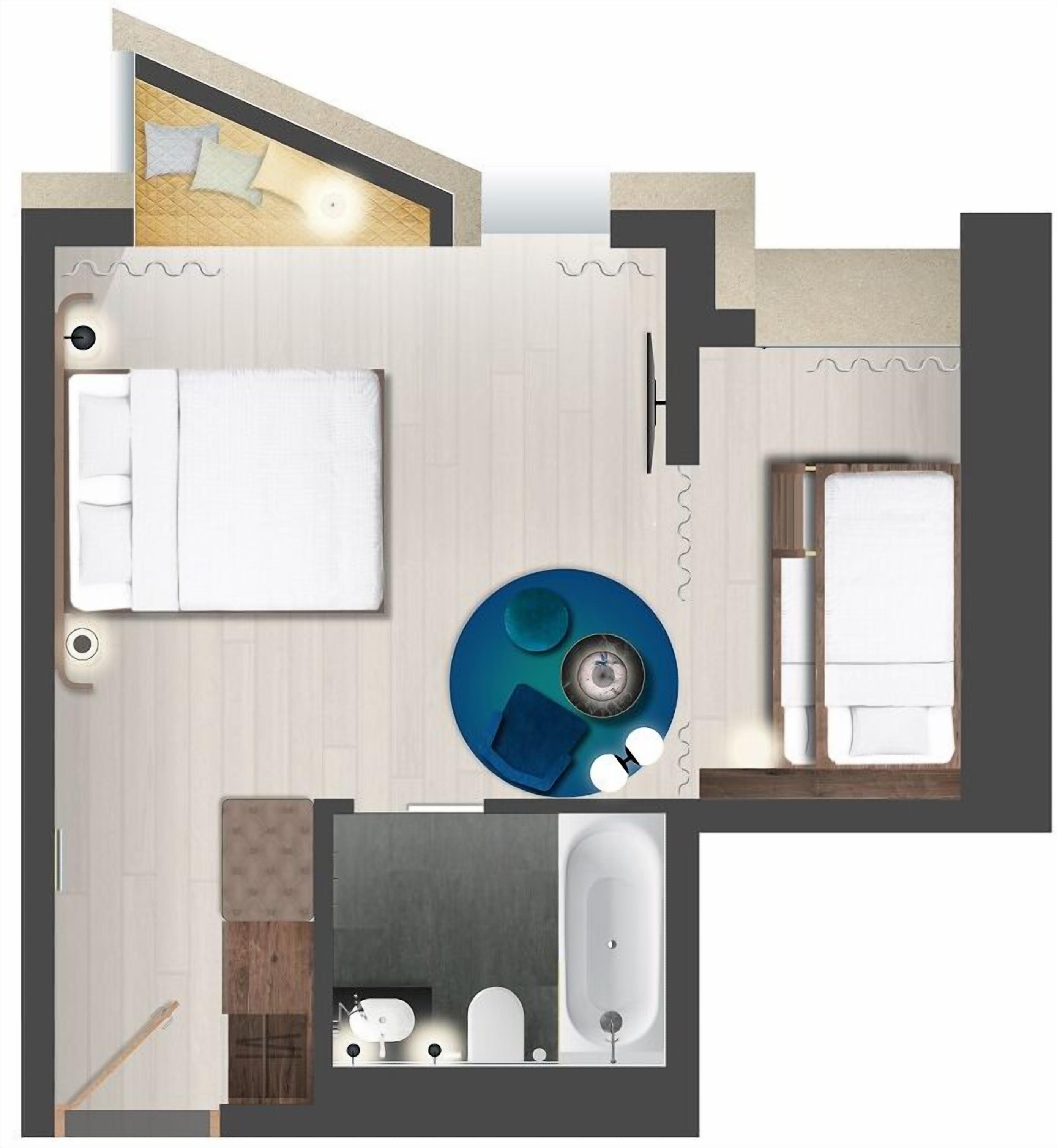 quadruple room | floor plan