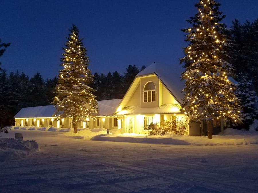 Front of property – evening/night