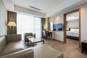 Semi Suite, No cooking (Ocean View available at surcharge) | Living area | Flat-screen TV - Stanford Hotel & Resort Tongyeong (Tongyeong)